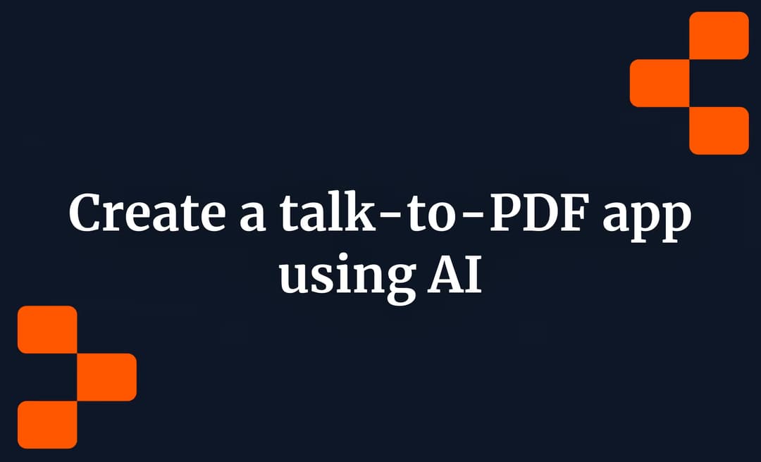 Create a talk-to-PDF app using AI