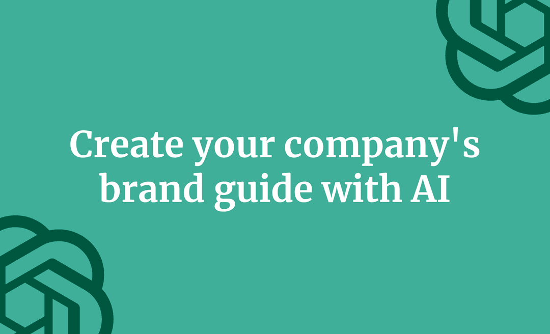 Create your company's brand guide with AI