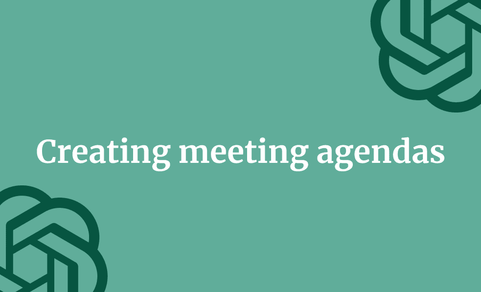 Creating meeting agendas