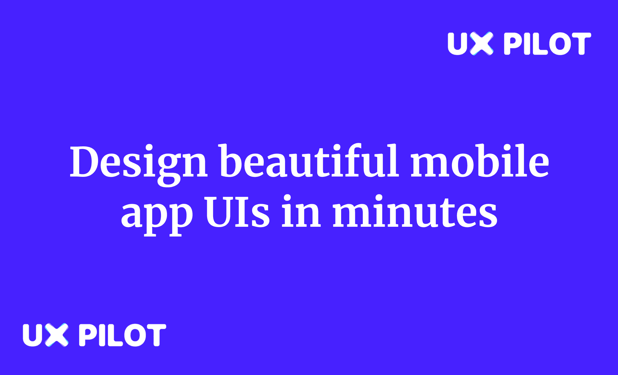 Design beautiful mobile app UIs in minutes