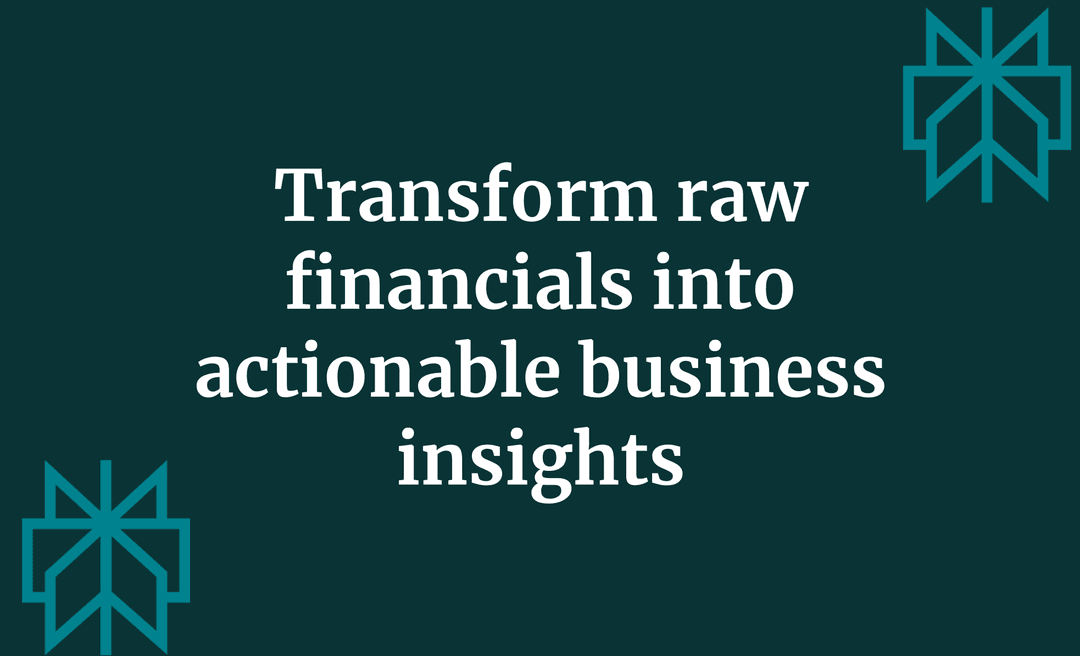 Transform raw financials into actionable business insights