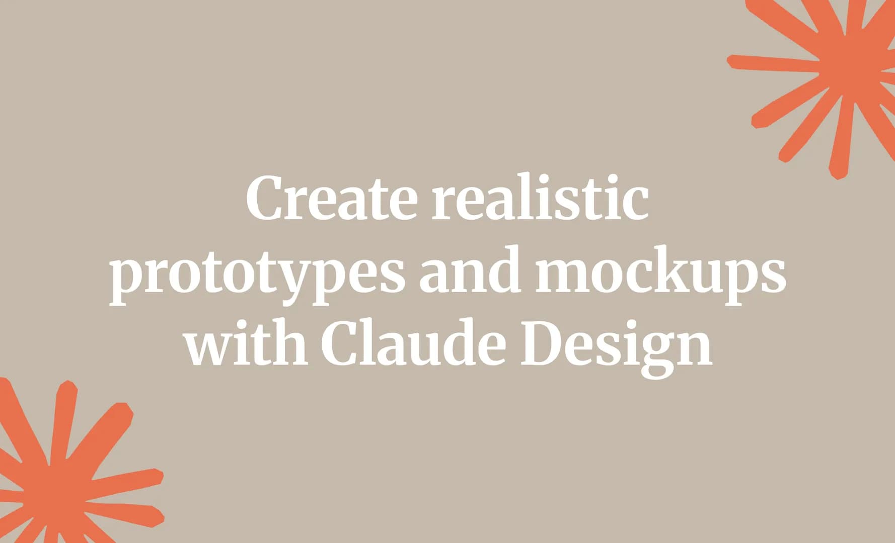 Create realistic prototypes and mockups with Claude Design