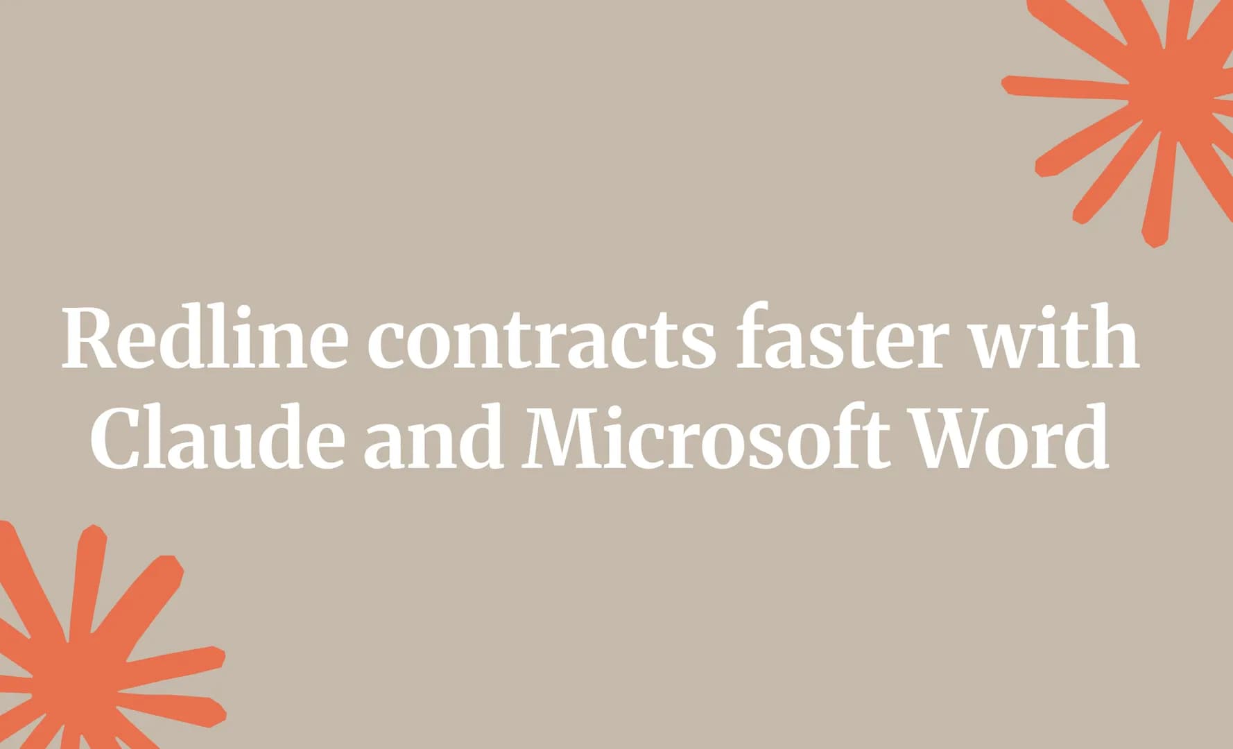 Redline contracts faster with Claude and Microsoft Word