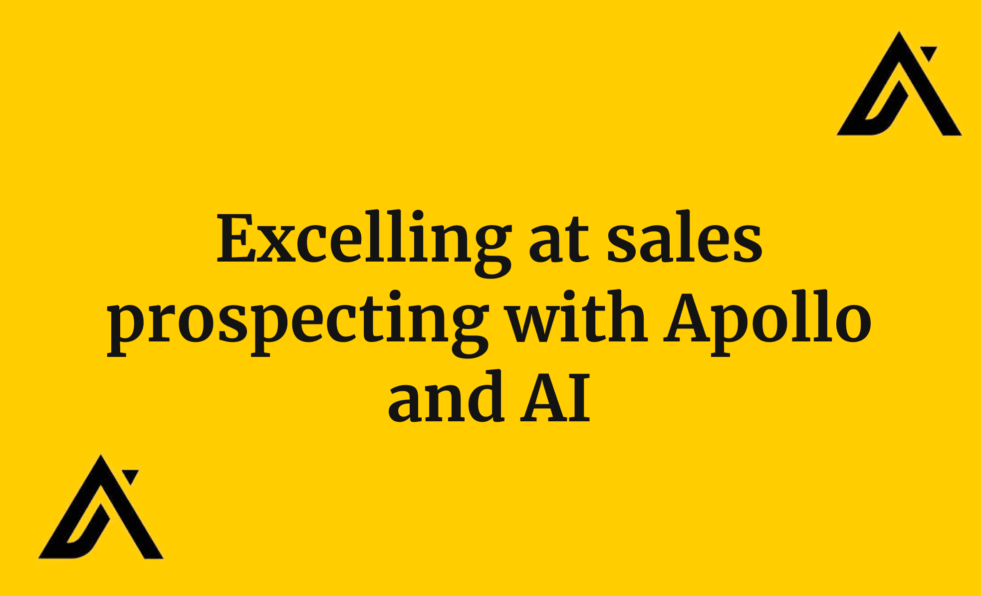 Excelling at sales prospecting with Apollo and AI
