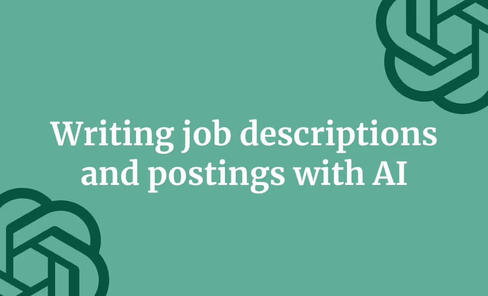 Writing job descriptions and postings with AI