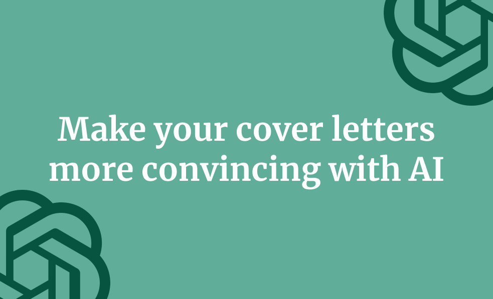 Make your cover letters more convincing with AI